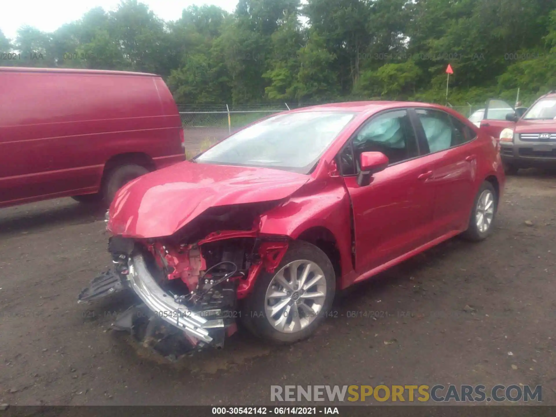 2 Photograph of a damaged car 5YFVPMAE5MP224265 TOYOTA COROLLA 2021