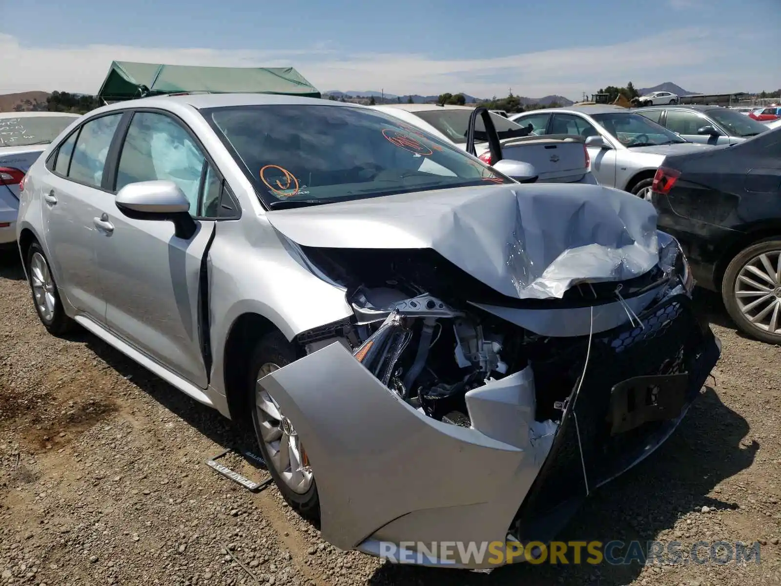 1 Photograph of a damaged car 5YFVPMAE5MP257010 TOYOTA COROLLA 2021