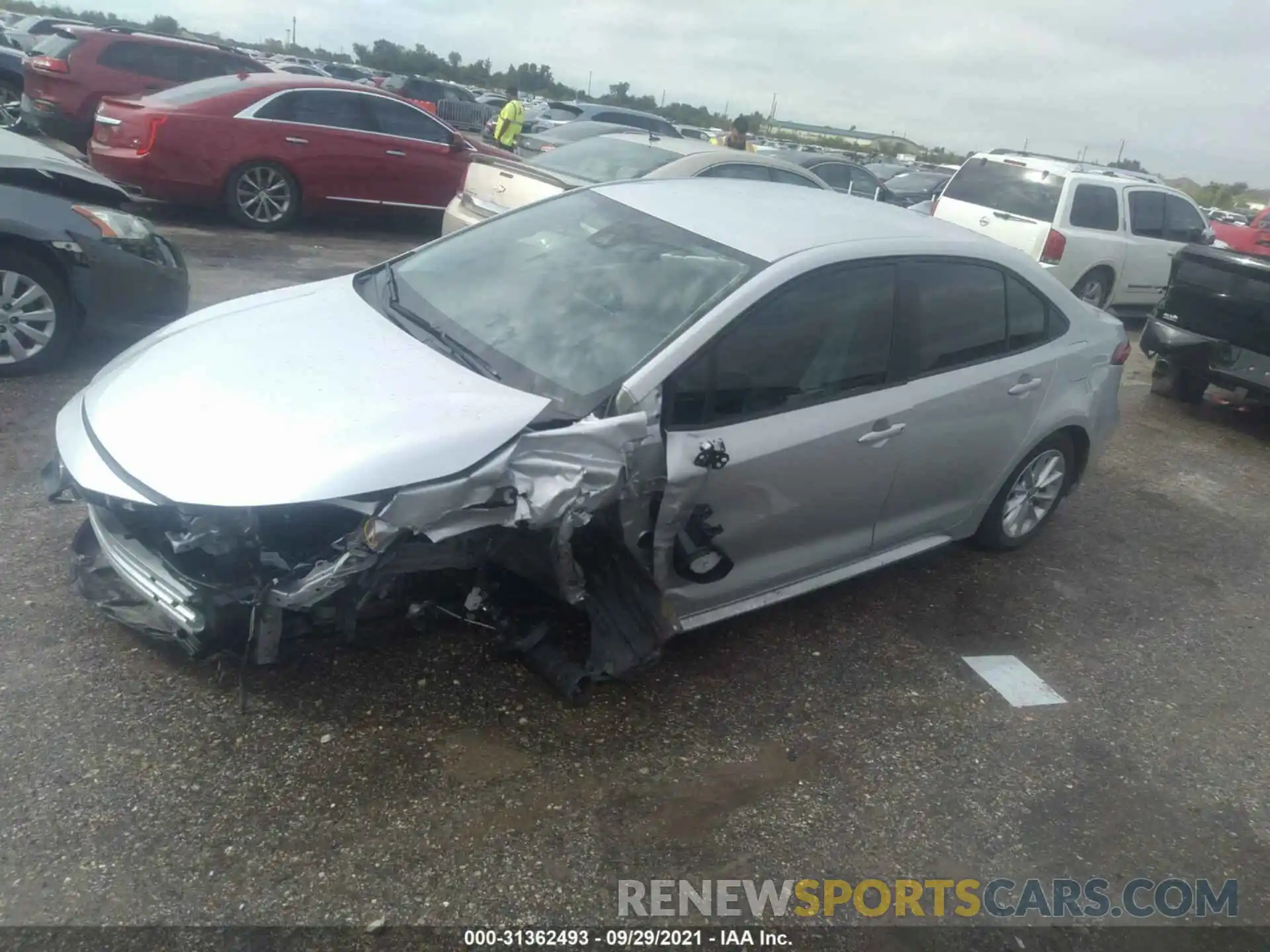 2 Photograph of a damaged car 5YFVPMAE5MP265494 TOYOTA COROLLA 2021