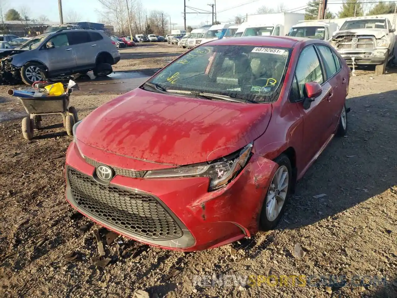 2 Photograph of a damaged car 5YFVPMAE6MP197822 TOYOTA COROLLA 2021