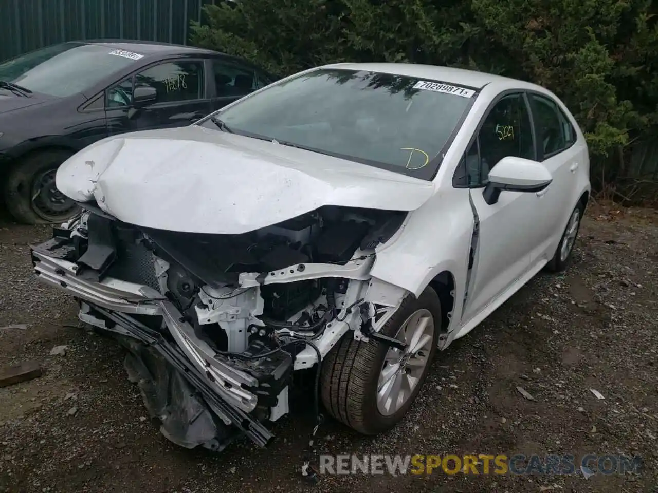 2 Photograph of a damaged car 5YFVPMAE7MP197764 TOYOTA COROLLA 2021