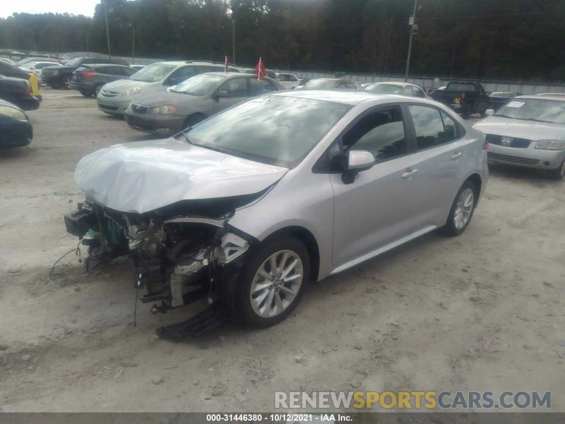 2 Photograph of a damaged car 5YFVPMAE7MP239608 TOYOTA COROLLA 2021