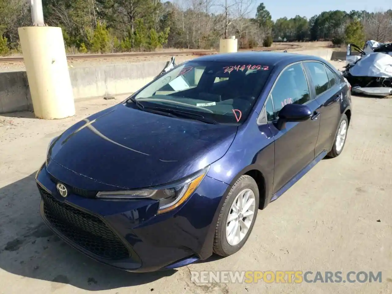 2 Photograph of a damaged car 5YFVPMAE7MP257204 TOYOTA COROLLA 2021