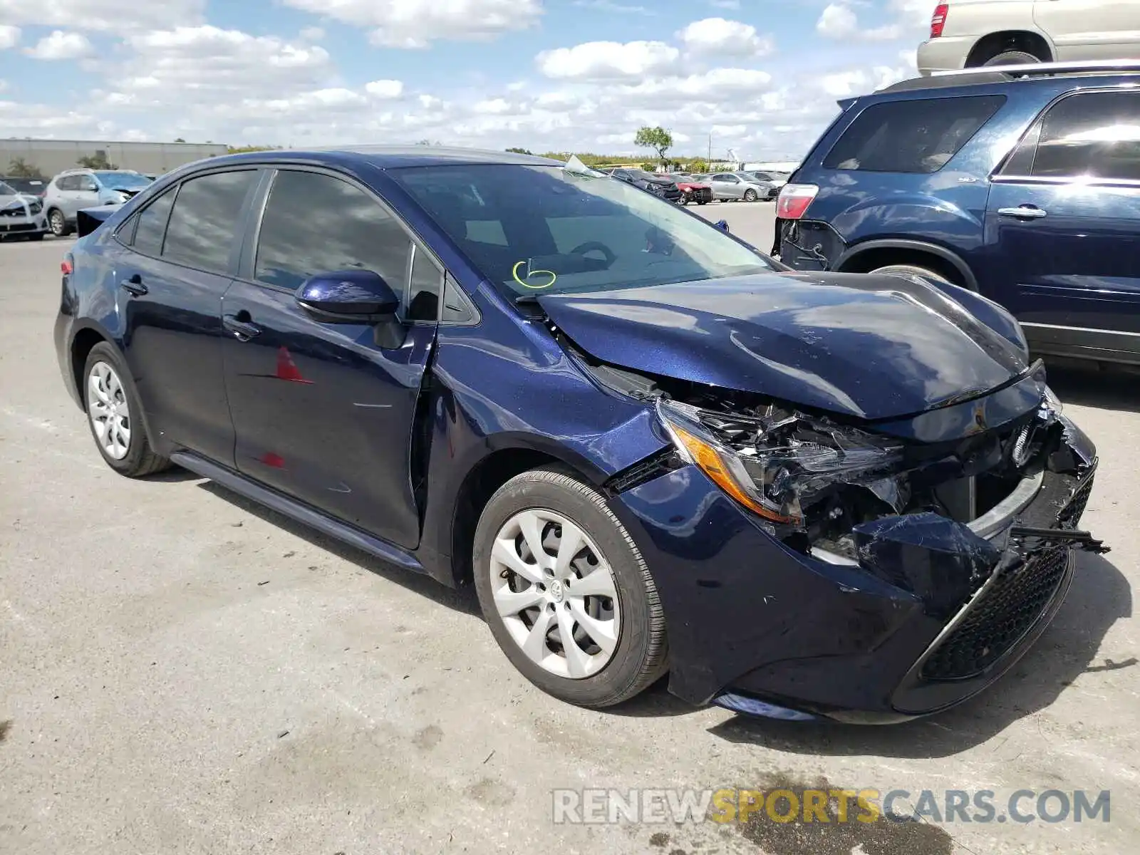 1 Photograph of a damaged car 5YFVPMAE9MP219747 TOYOTA COROLLA 2021