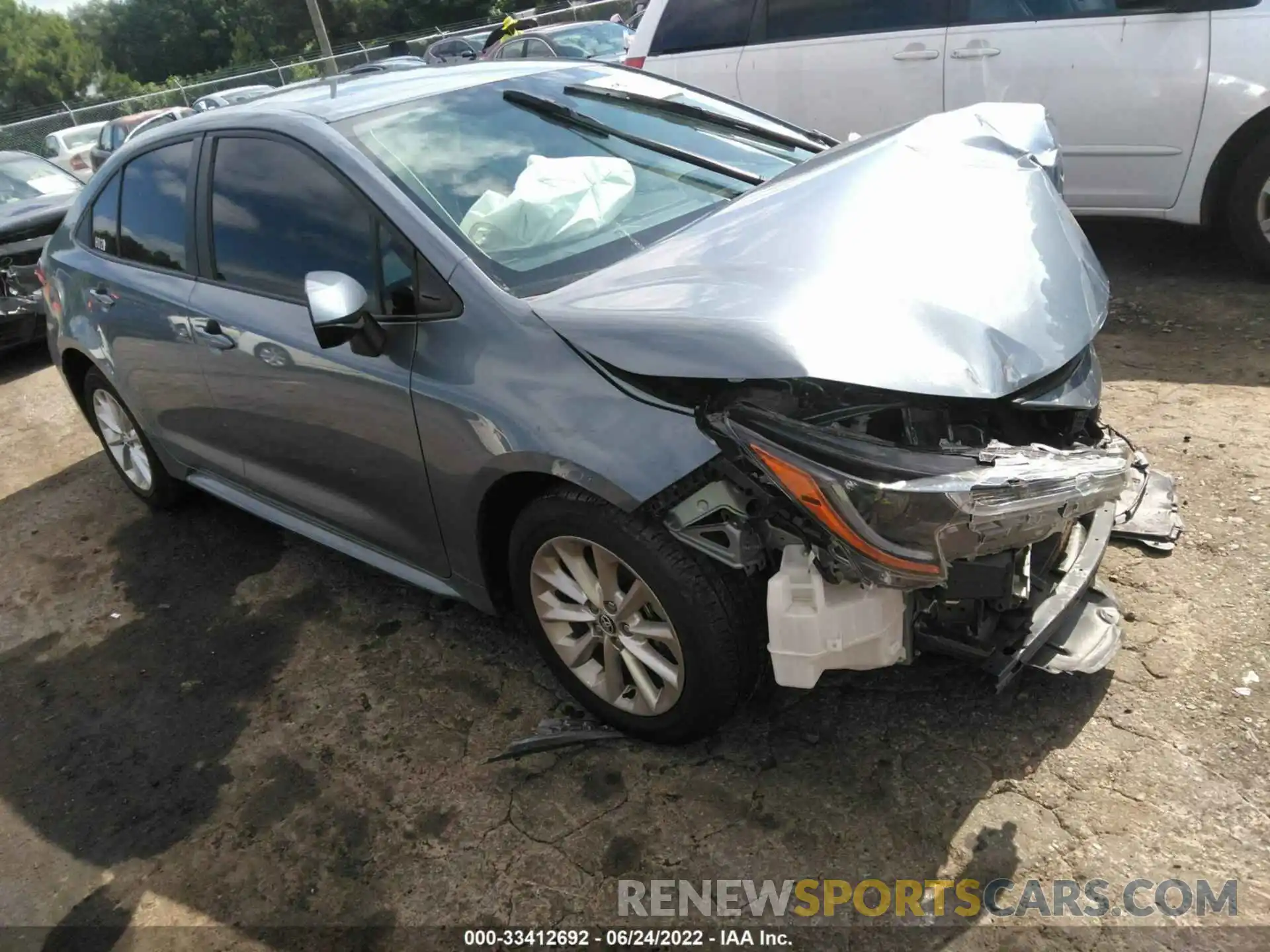 1 Photograph of a damaged car 5YFVPMAEXMP203198 TOYOTA COROLLA 2021