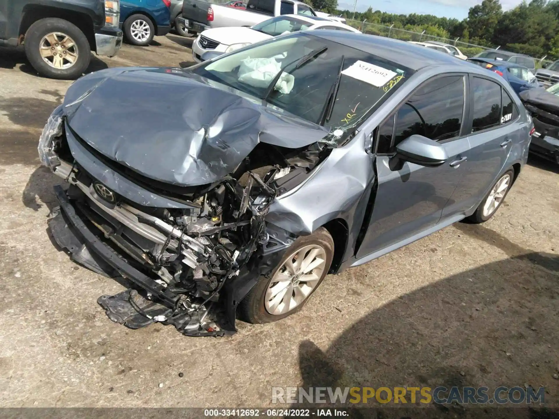 2 Photograph of a damaged car 5YFVPMAEXMP203198 TOYOTA COROLLA 2021