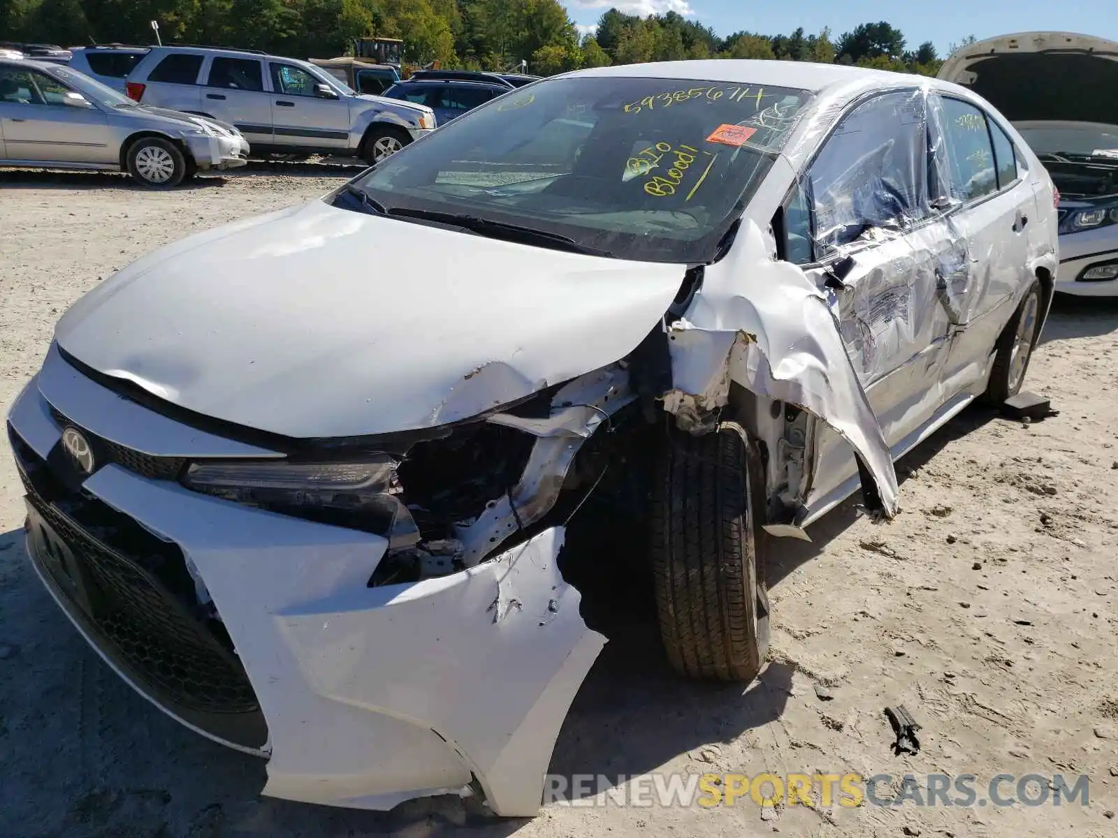 2 Photograph of a damaged car 5YFVPMAEXMP219188 TOYOTA COROLLA 2021