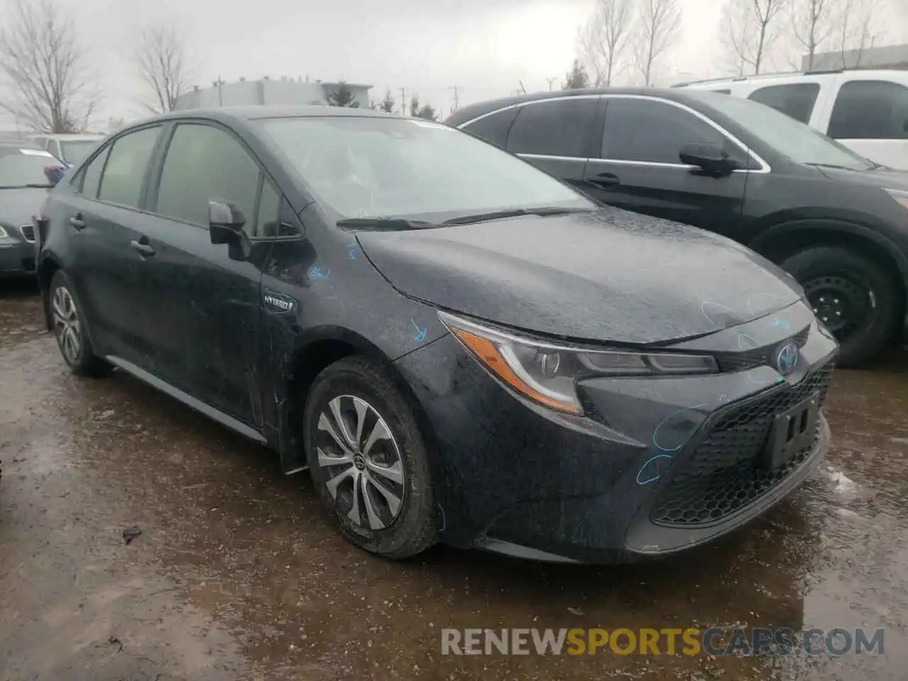 1 Photograph of a damaged car JTDBAMDE0MJ015102 TOYOTA COROLLA 2021