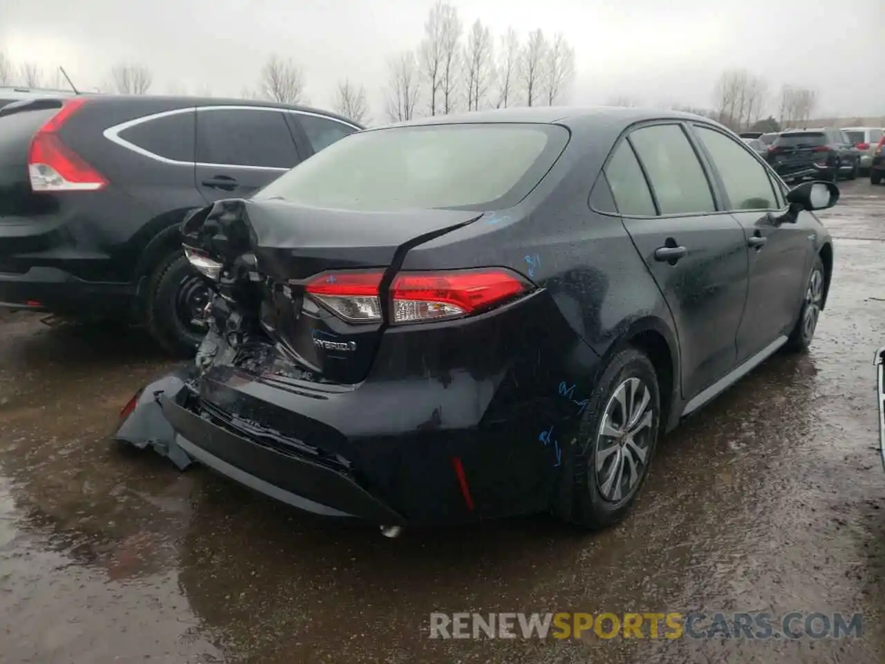 4 Photograph of a damaged car JTDBAMDE0MJ015102 TOYOTA COROLLA 2021