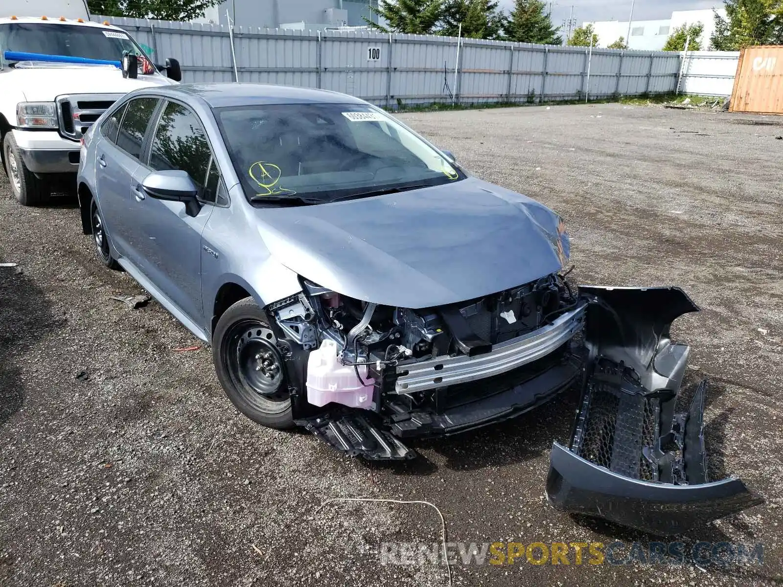 1 Photograph of a damaged car JTDBAMDE1MJ035519 TOYOTA COROLLA 2021