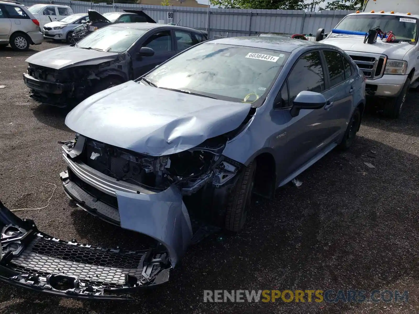 2 Photograph of a damaged car JTDBAMDE1MJ035519 TOYOTA COROLLA 2021