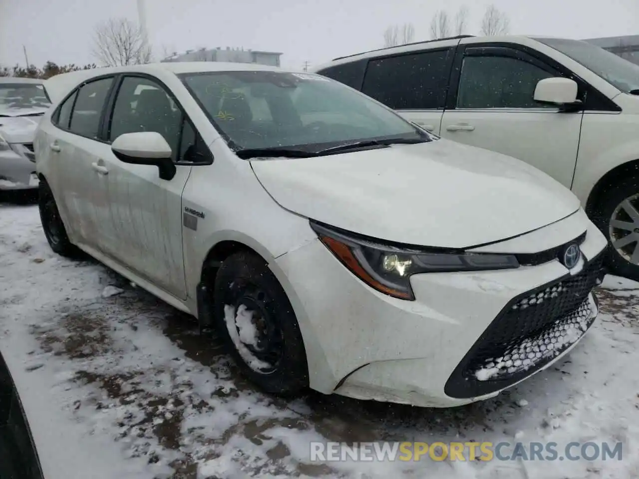 1 Photograph of a damaged car JTDBAMDE4MJ002076 TOYOTA COROLLA 2021