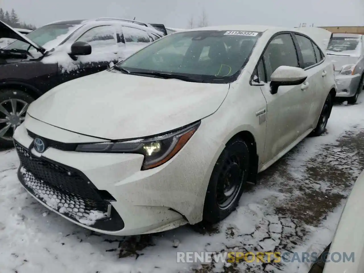 2 Photograph of a damaged car JTDBAMDE4MJ002076 TOYOTA COROLLA 2021