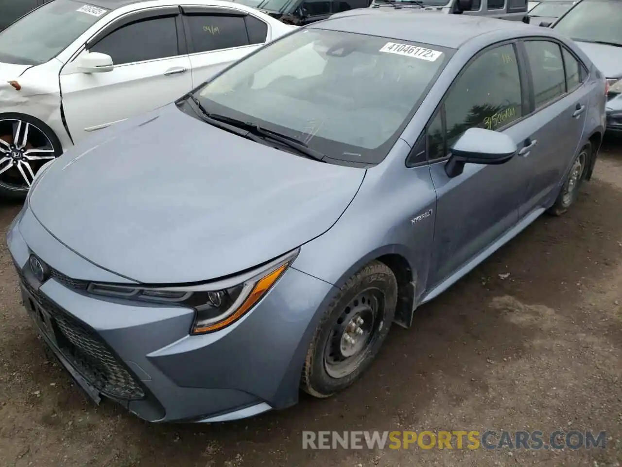 2 Photograph of a damaged car JTDBAMDE8MJ030690 TOYOTA COROLLA 2021