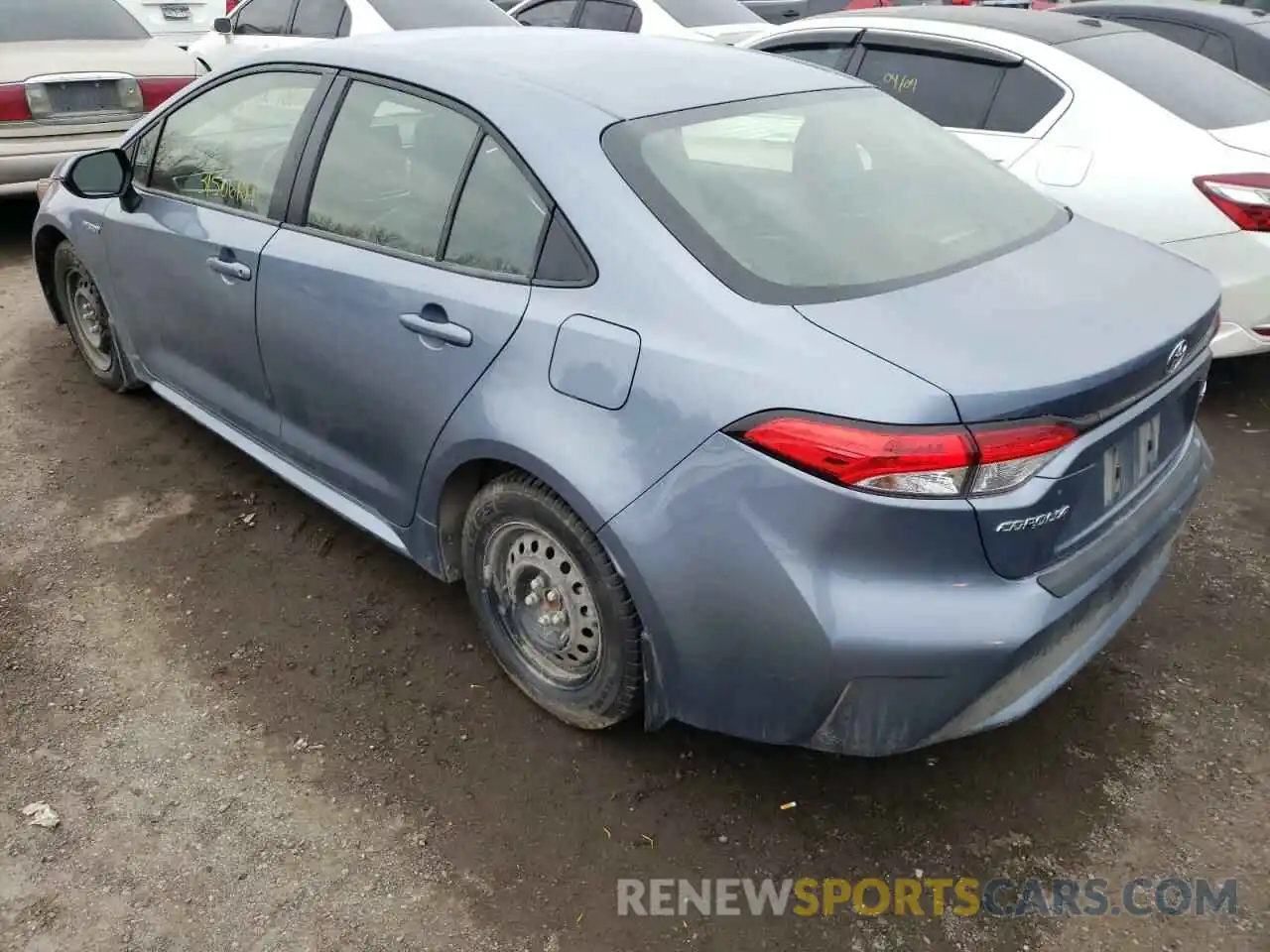 3 Photograph of a damaged car JTDBAMDE8MJ030690 TOYOTA COROLLA 2021