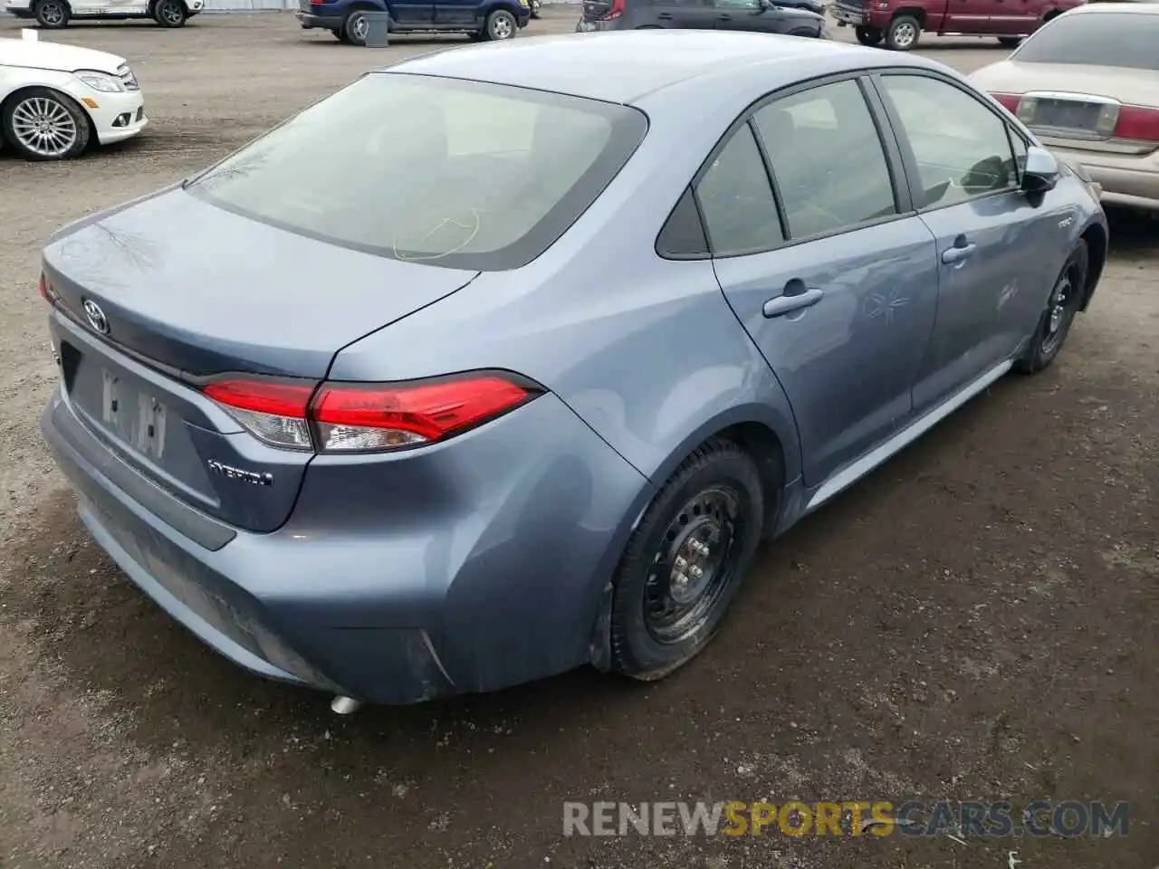 4 Photograph of a damaged car JTDBAMDE8MJ030690 TOYOTA COROLLA 2021