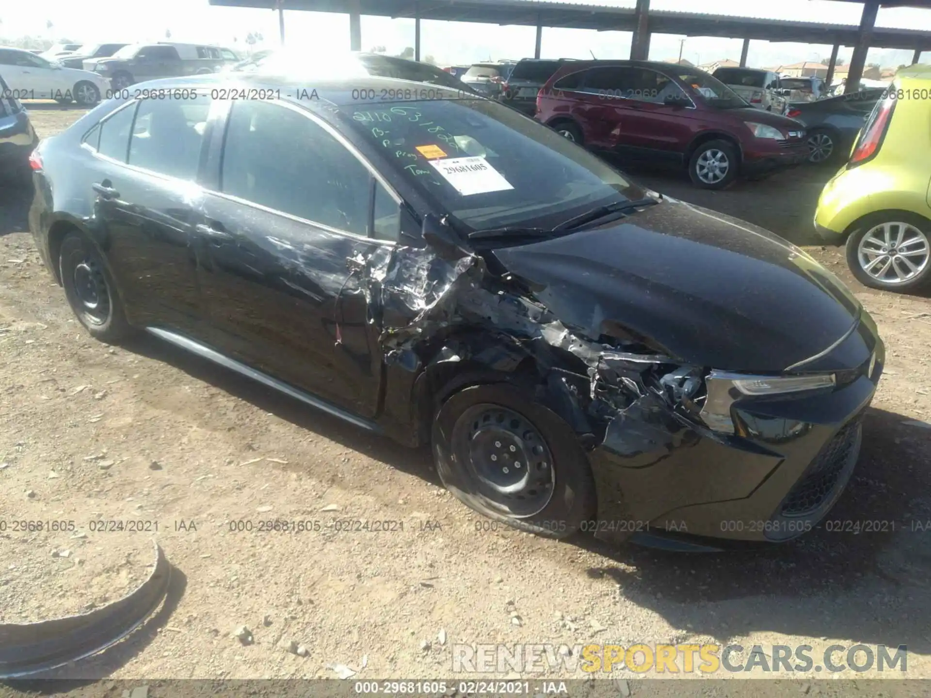 1 Photograph of a damaged car JTDDPMAE0MJ142542 TOYOTA COROLLA 2021