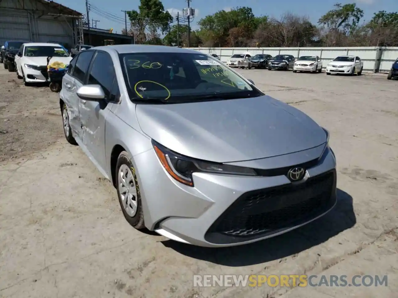 1 Photograph of a damaged car JTDDPMAE0MJ145134 TOYOTA COROLLA 2021