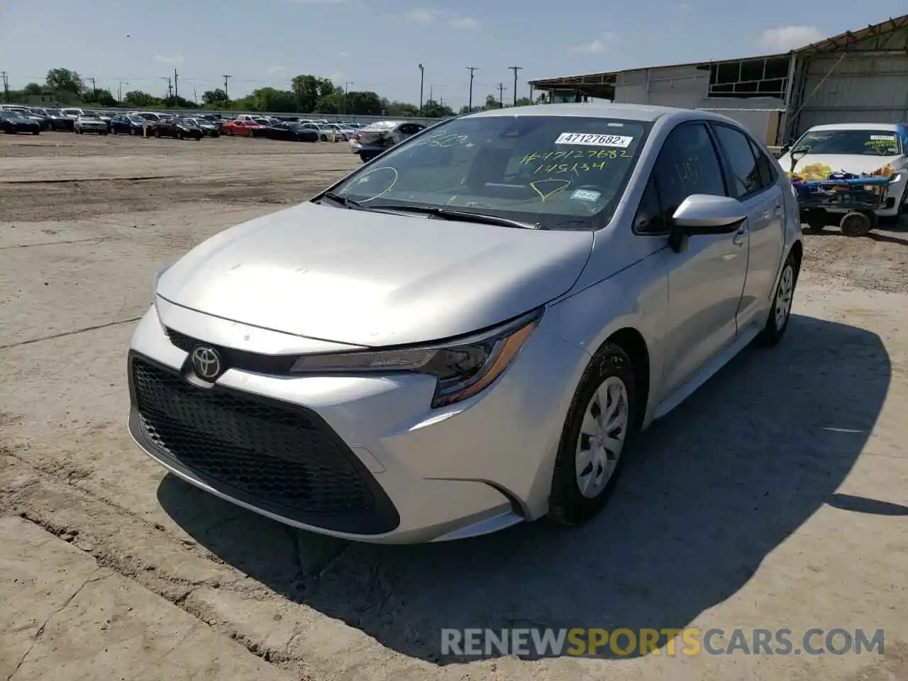 2 Photograph of a damaged car JTDDPMAE0MJ145134 TOYOTA COROLLA 2021