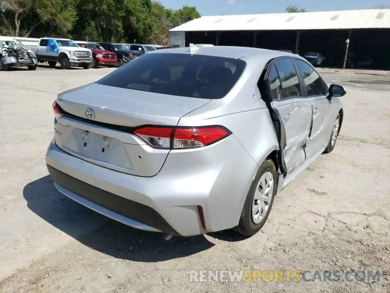 4 Photograph of a damaged car JTDDPMAE0MJ145134 TOYOTA COROLLA 2021