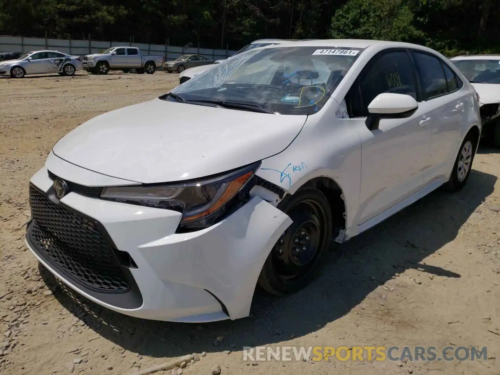 2 Photograph of a damaged car JTDDPMAE0MJ175654 TOYOTA COROLLA 2021