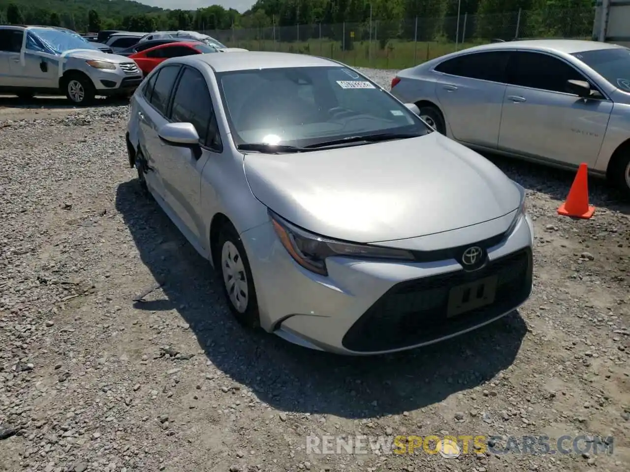 1 Photograph of a damaged car JTDDPMAE1MJ163576 TOYOTA COROLLA 2021