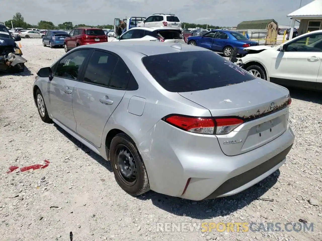 3 Photograph of a damaged car JTDDPMAE1MJ163576 TOYOTA COROLLA 2021