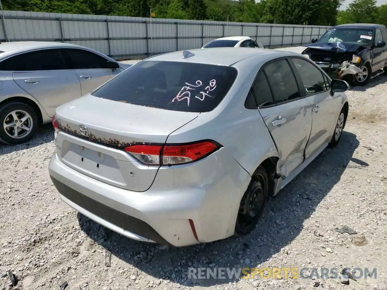 4 Photograph of a damaged car JTDDPMAE1MJ163576 TOYOTA COROLLA 2021