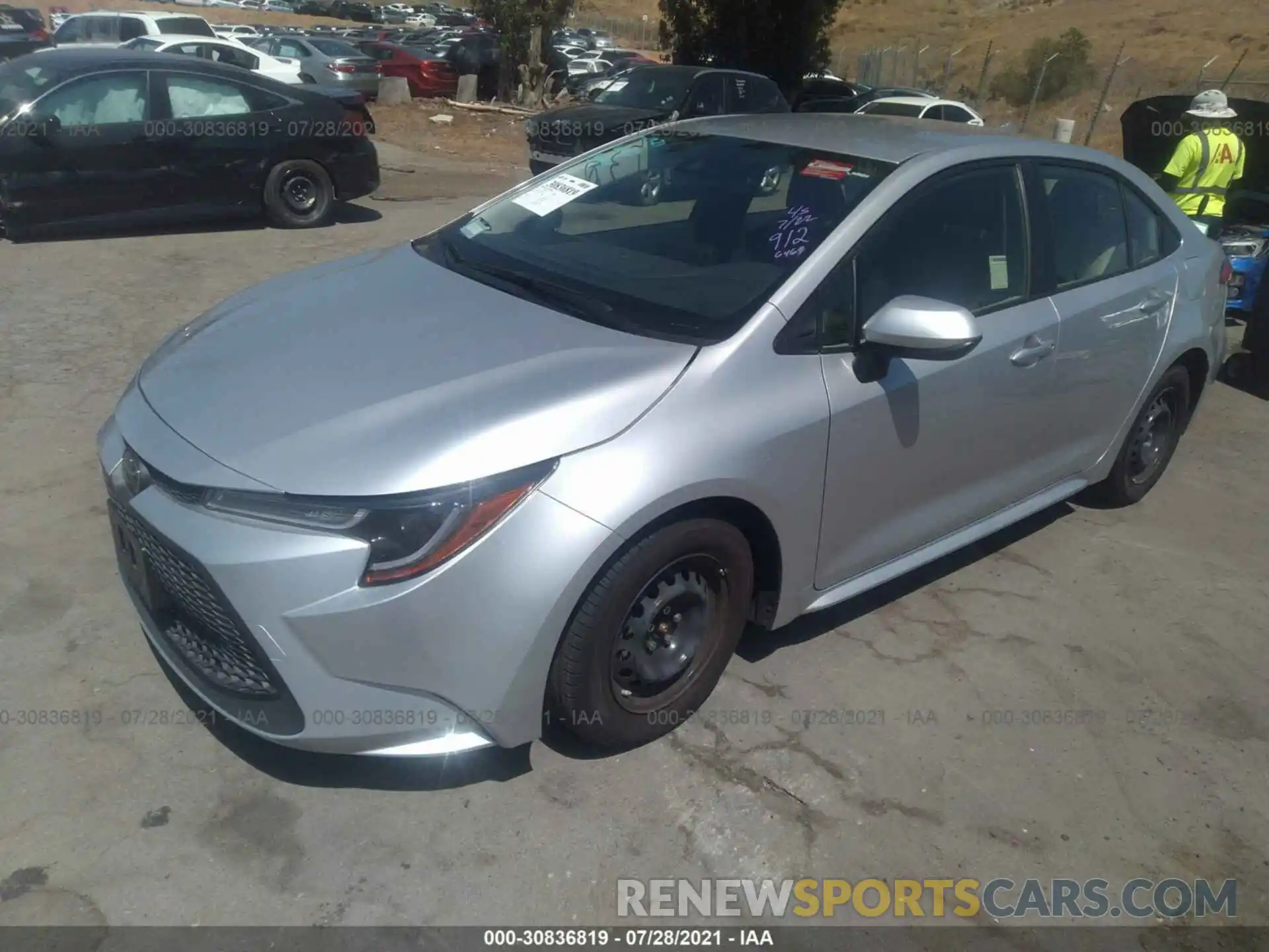 2 Photograph of a damaged car JTDDPMAE2MJ126469 TOYOTA COROLLA 2021