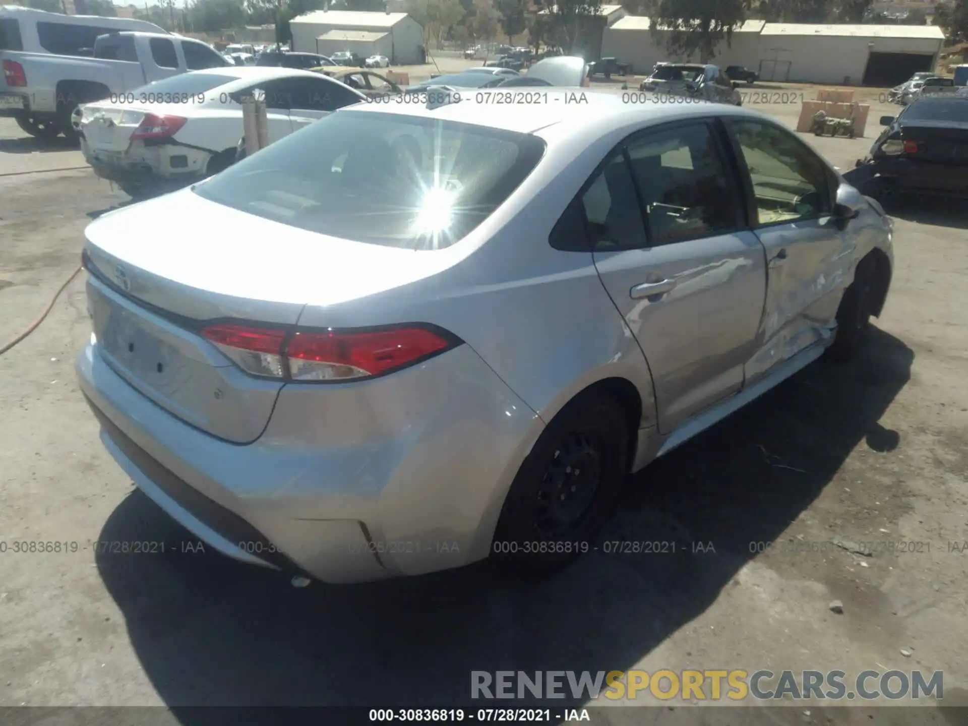 4 Photograph of a damaged car JTDDPMAE2MJ126469 TOYOTA COROLLA 2021