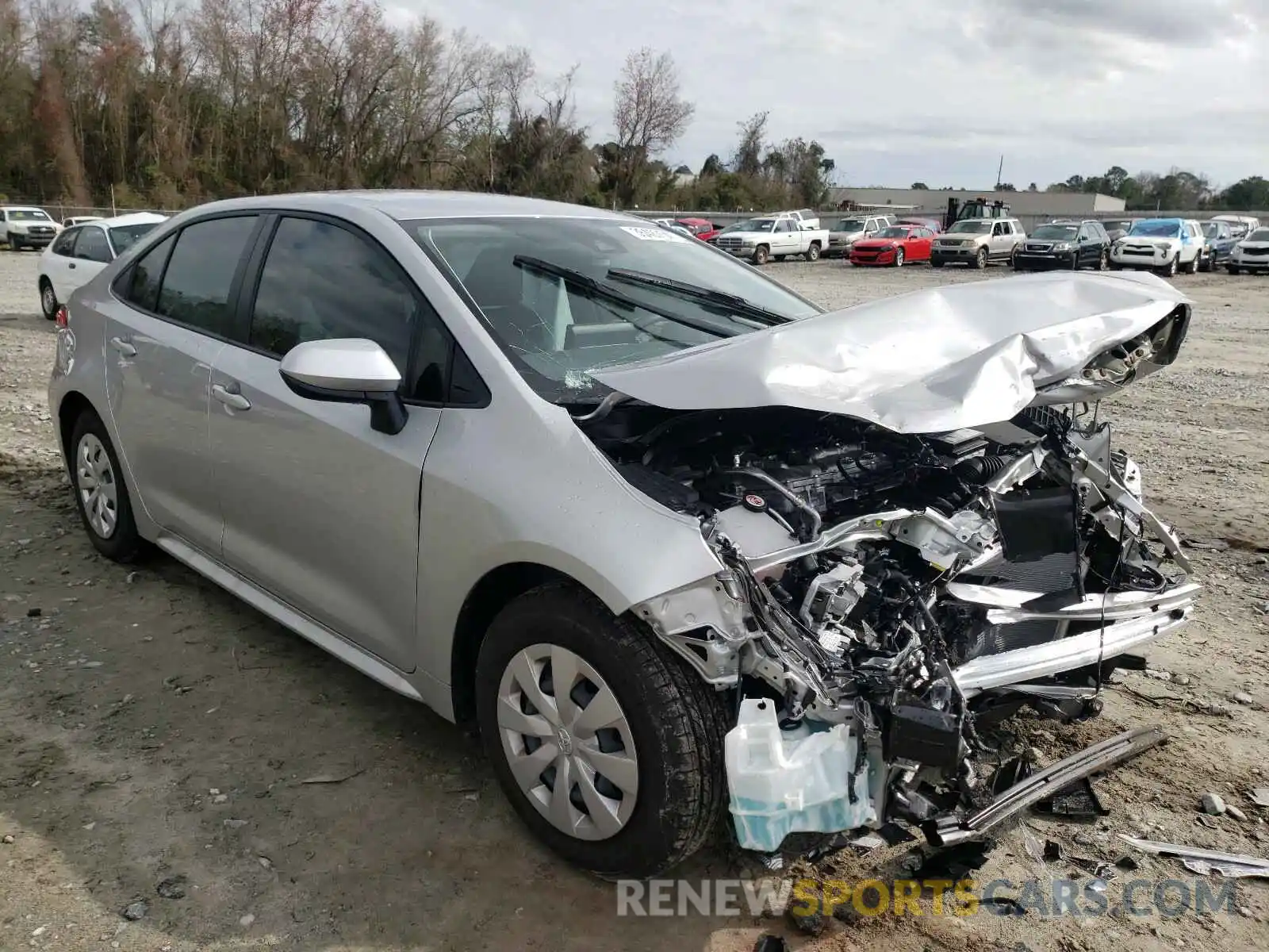 1 Photograph of a damaged car JTDDPMAE2MJ138301 TOYOTA COROLLA 2021