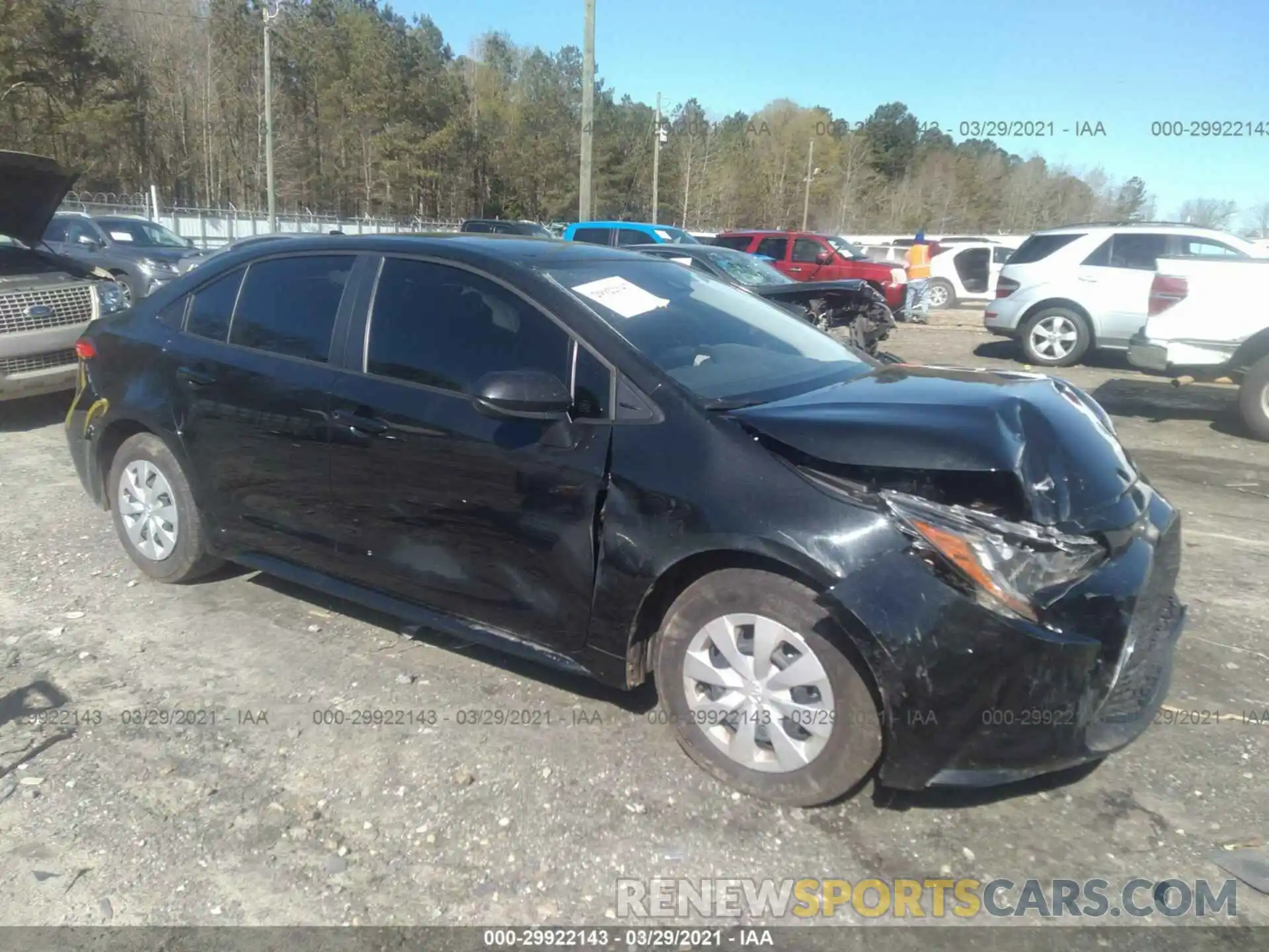 1 Photograph of a damaged car JTDDPMAE2MJ143062 TOYOTA COROLLA 2021