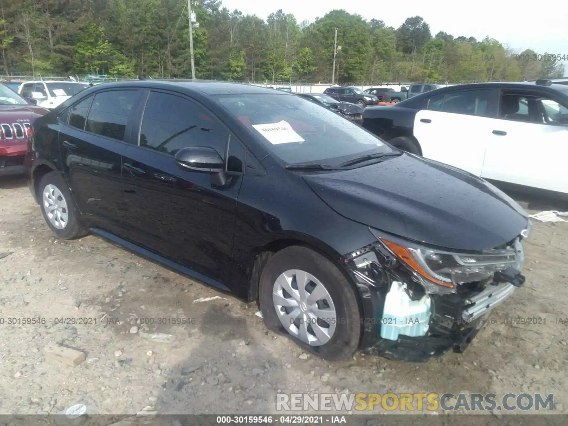 1 Photograph of a damaged car JTDDPMAE2MJ150593 TOYOTA COROLLA 2021