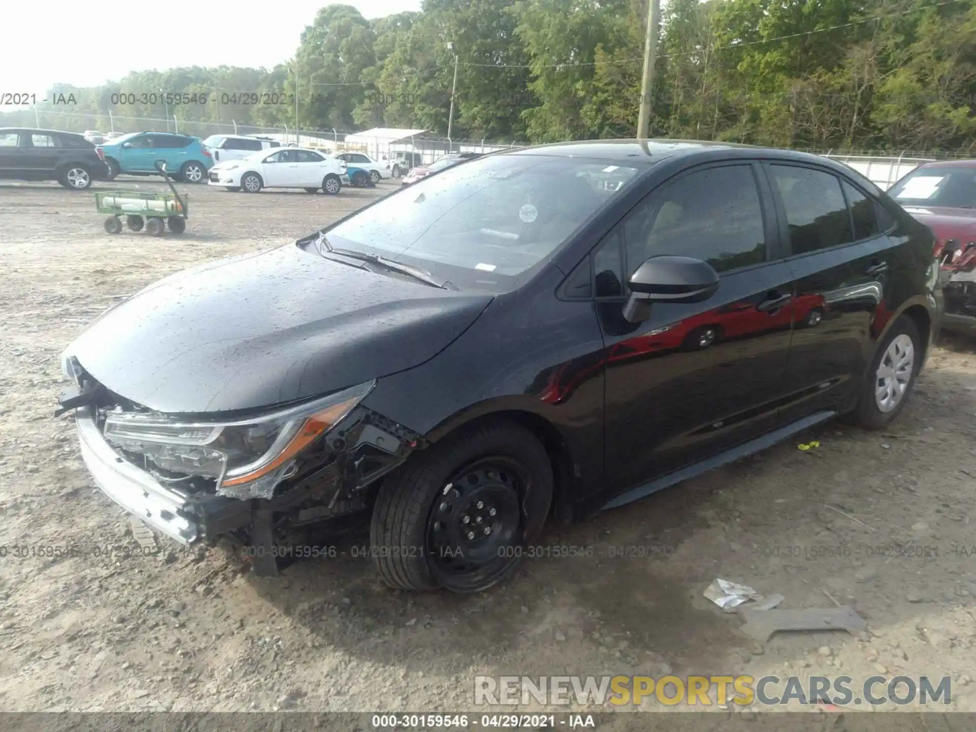 2 Photograph of a damaged car JTDDPMAE2MJ150593 TOYOTA COROLLA 2021