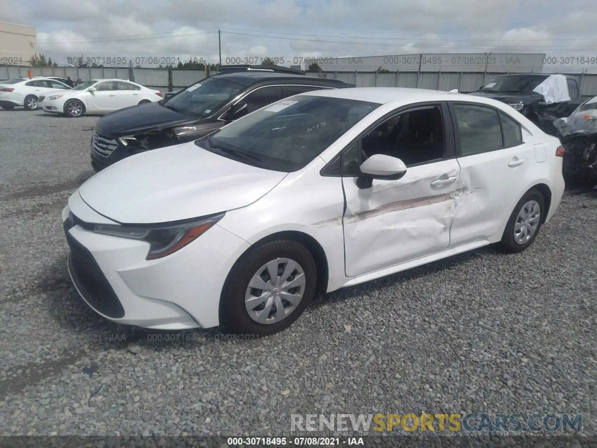 2 Photograph of a damaged car JTDDPMAE2MJ175042 TOYOTA COROLLA 2021