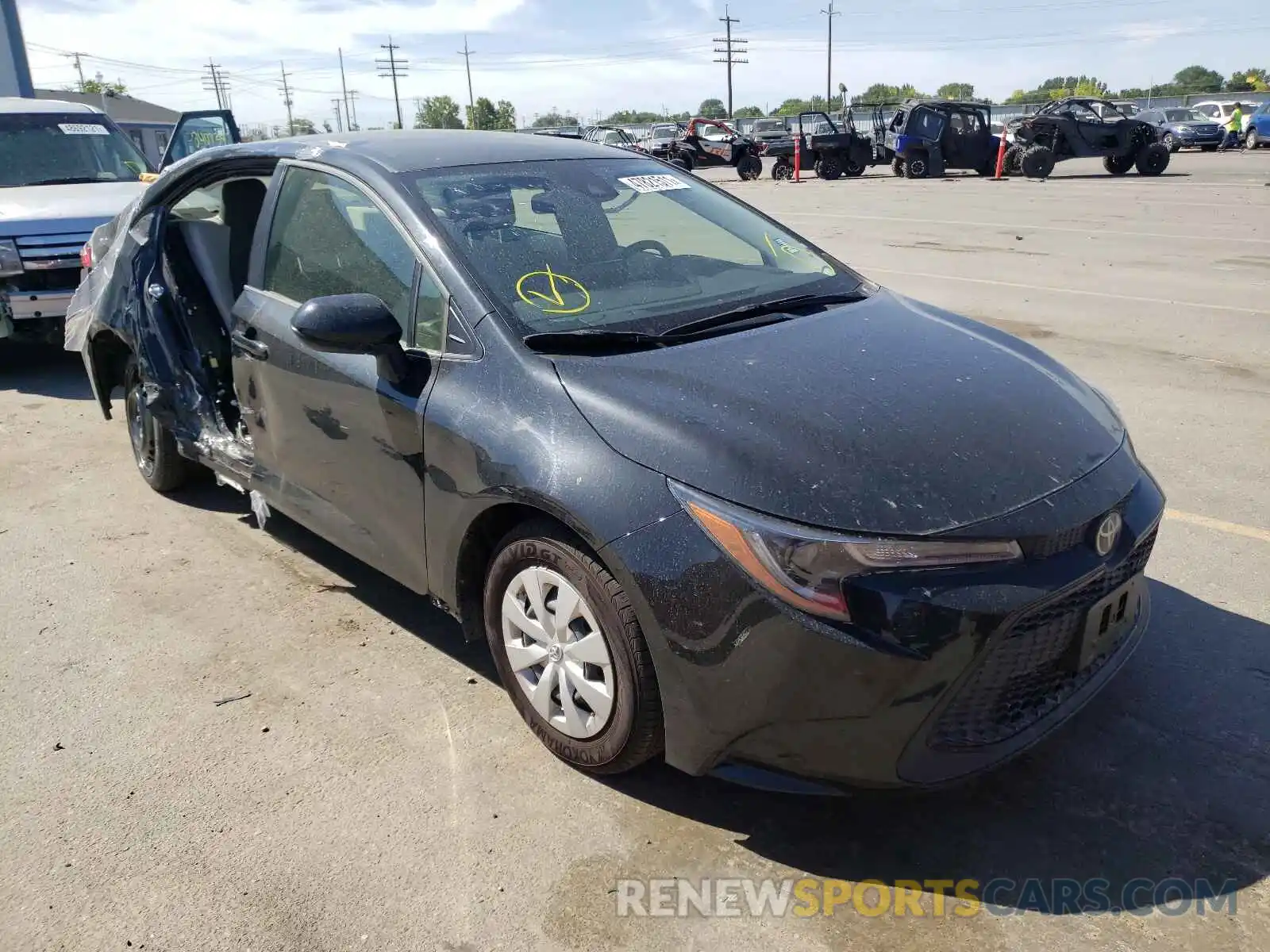 1 Photograph of a damaged car JTDDPMAE3MJ118543 TOYOTA COROLLA 2021