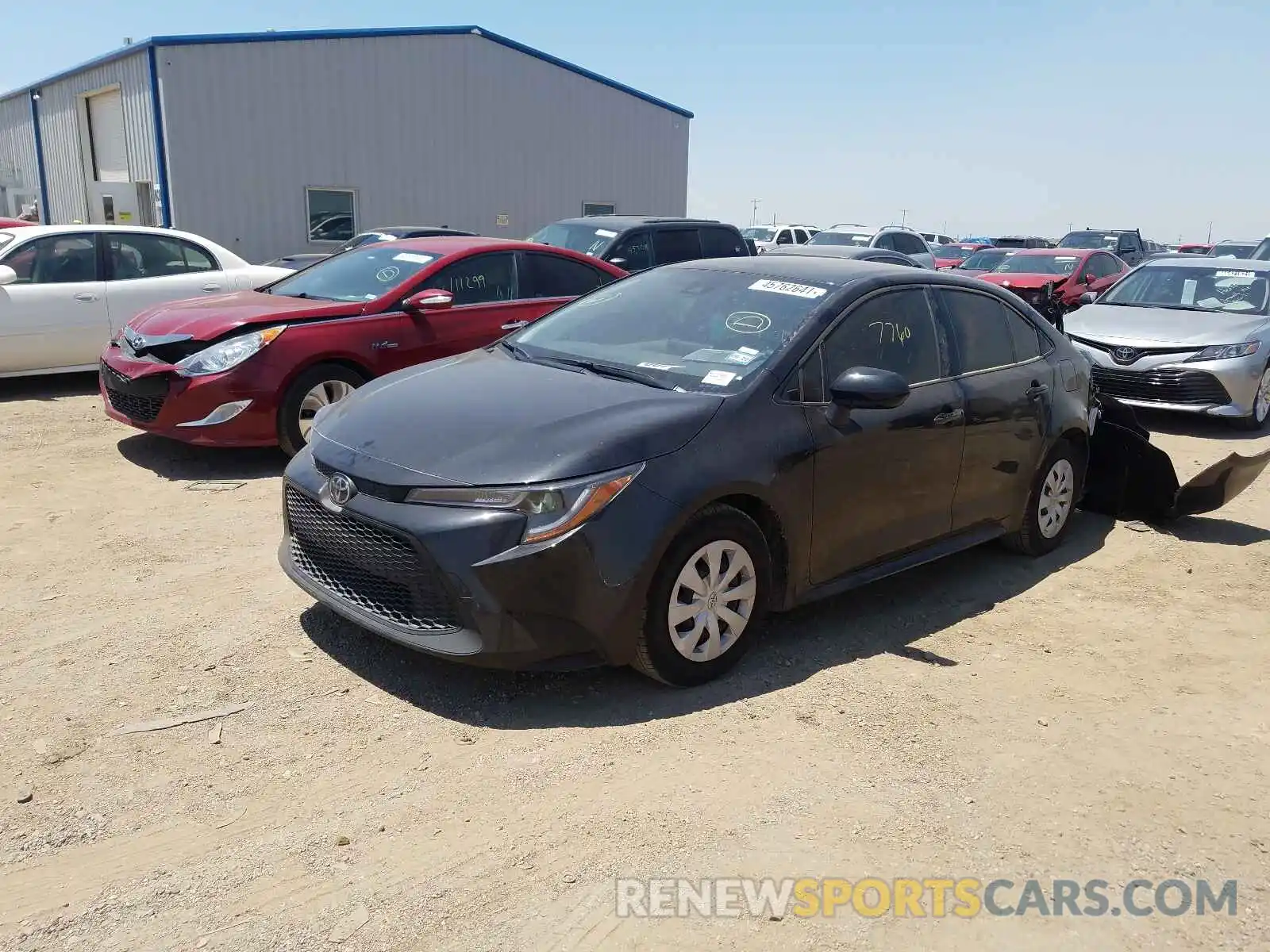 2 Photograph of a damaged car JTDDPMAE3MJ120969 TOYOTA COROLLA 2021