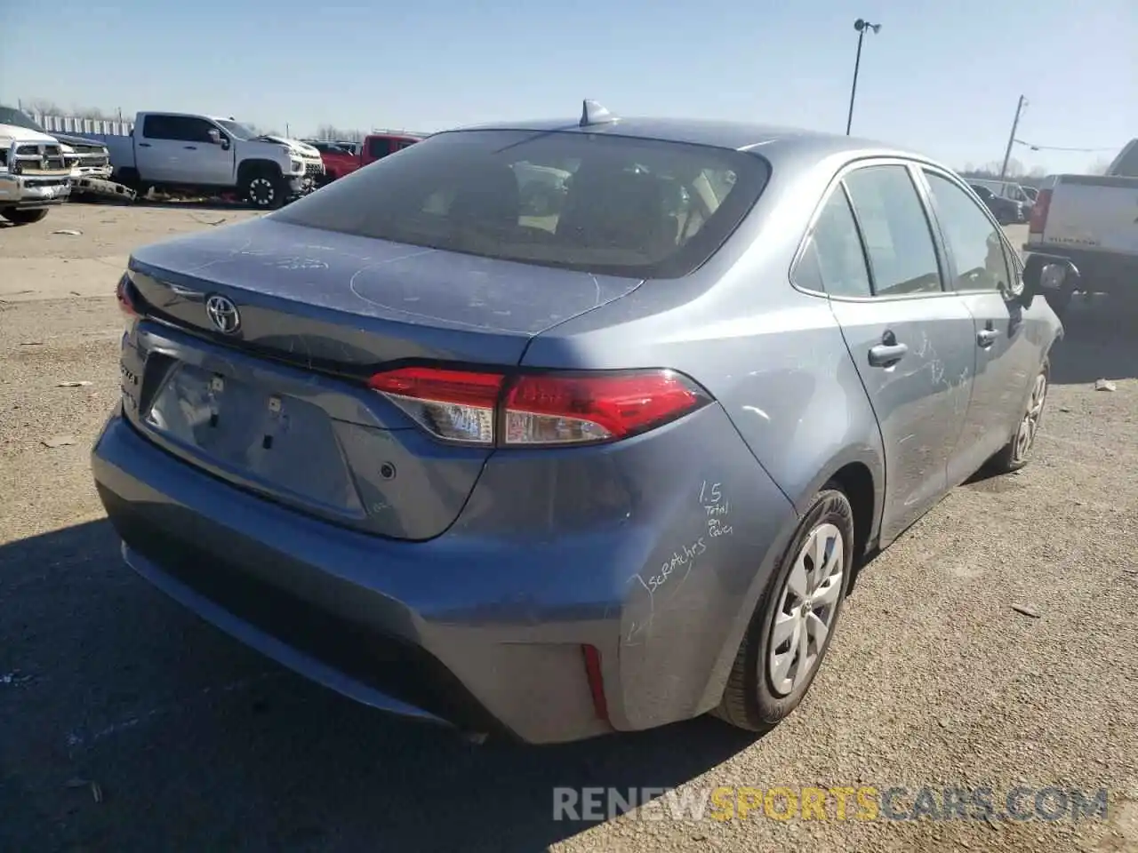 4 Photograph of a damaged car JTDDPMAE3MJ138114 TOYOTA COROLLA 2021