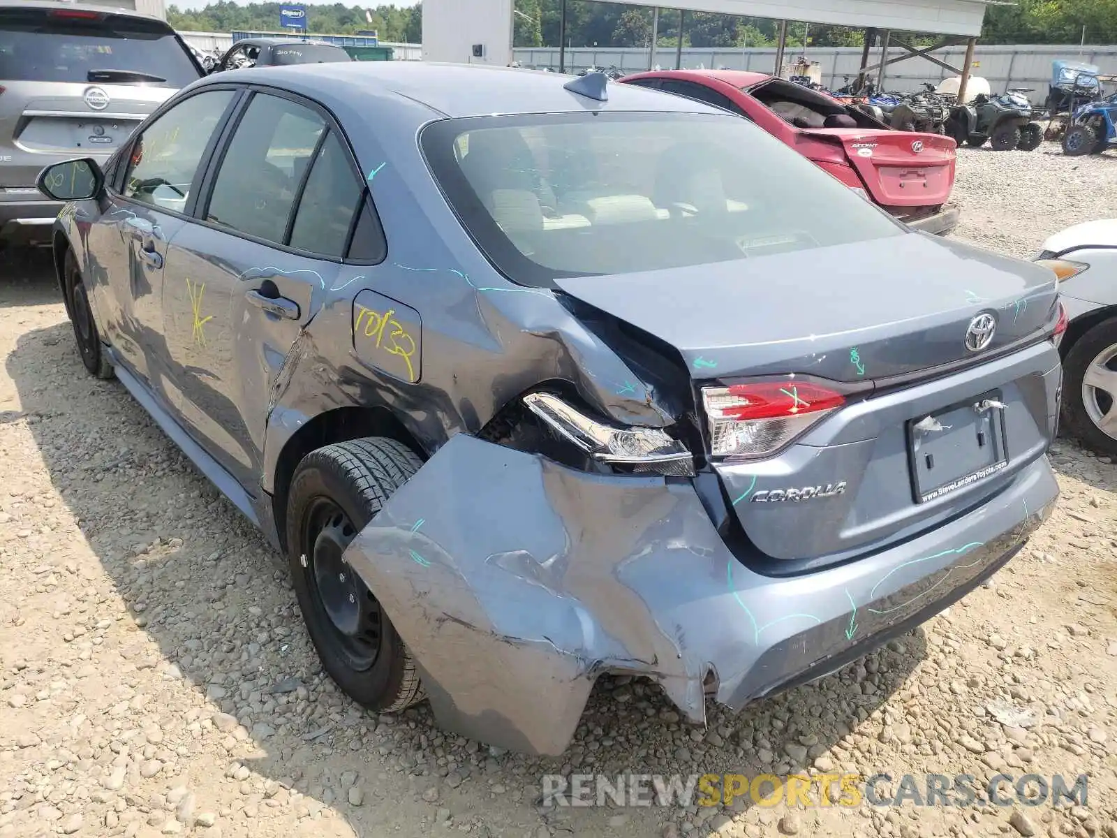 3 Photograph of a damaged car JTDDPMAE3MJ150473 TOYOTA COROLLA 2021