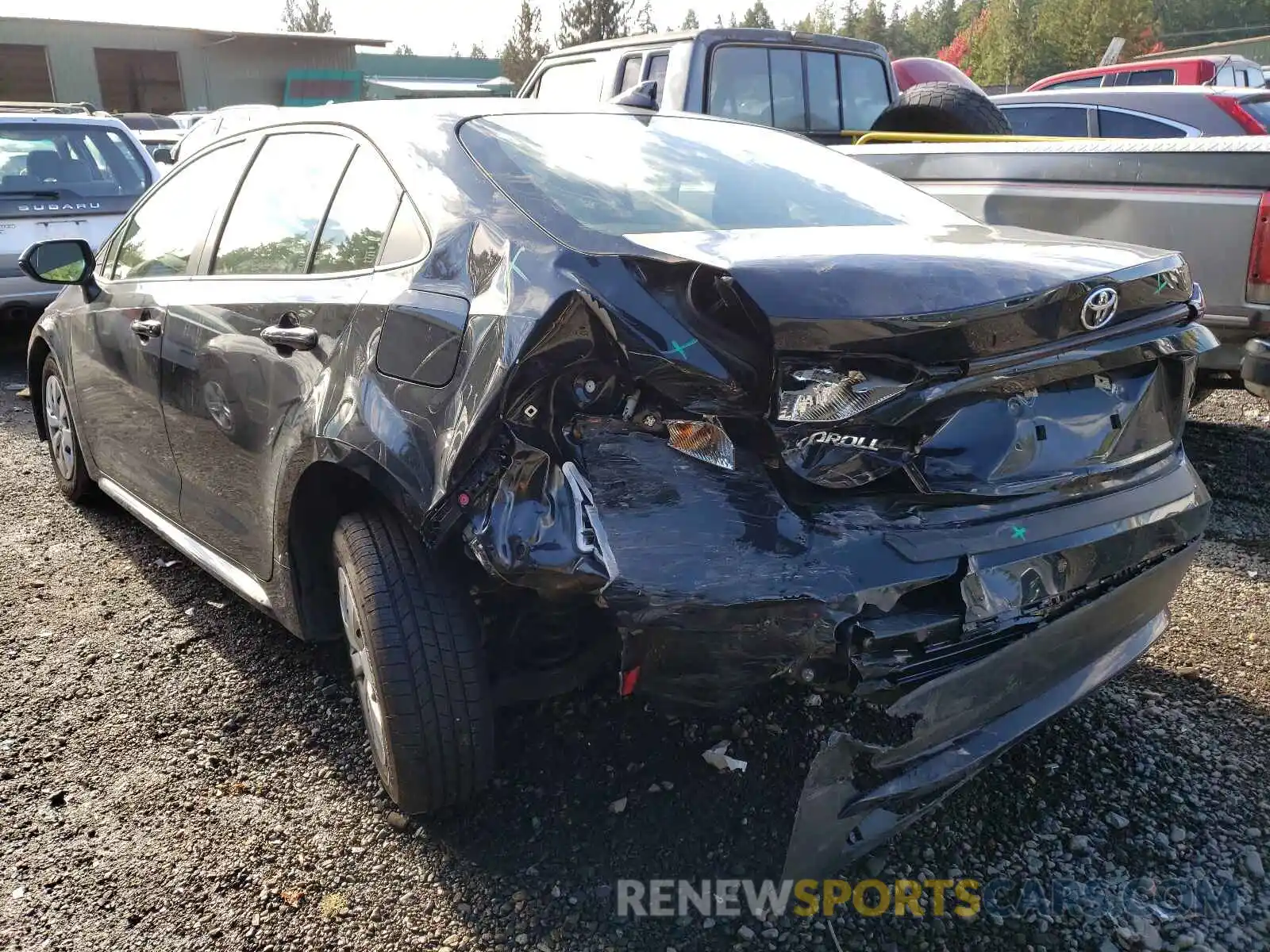 3 Photograph of a damaged car JTDDPMAE4MJ119751 TOYOTA COROLLA 2021