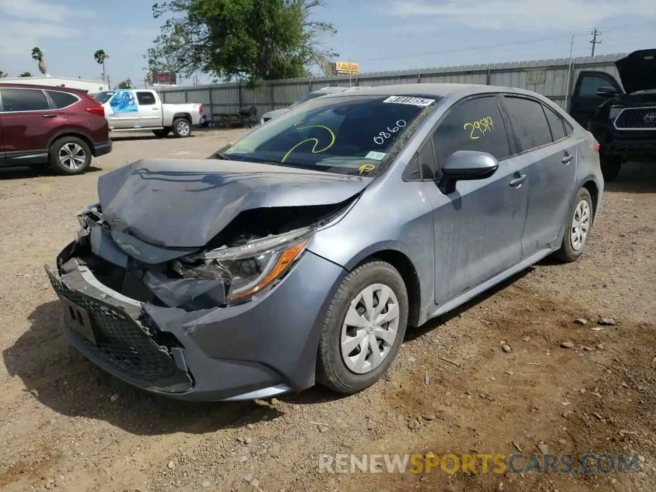 2 Photograph of a damaged car JTDDPMAE4MJ140860 TOYOTA COROLLA 2021