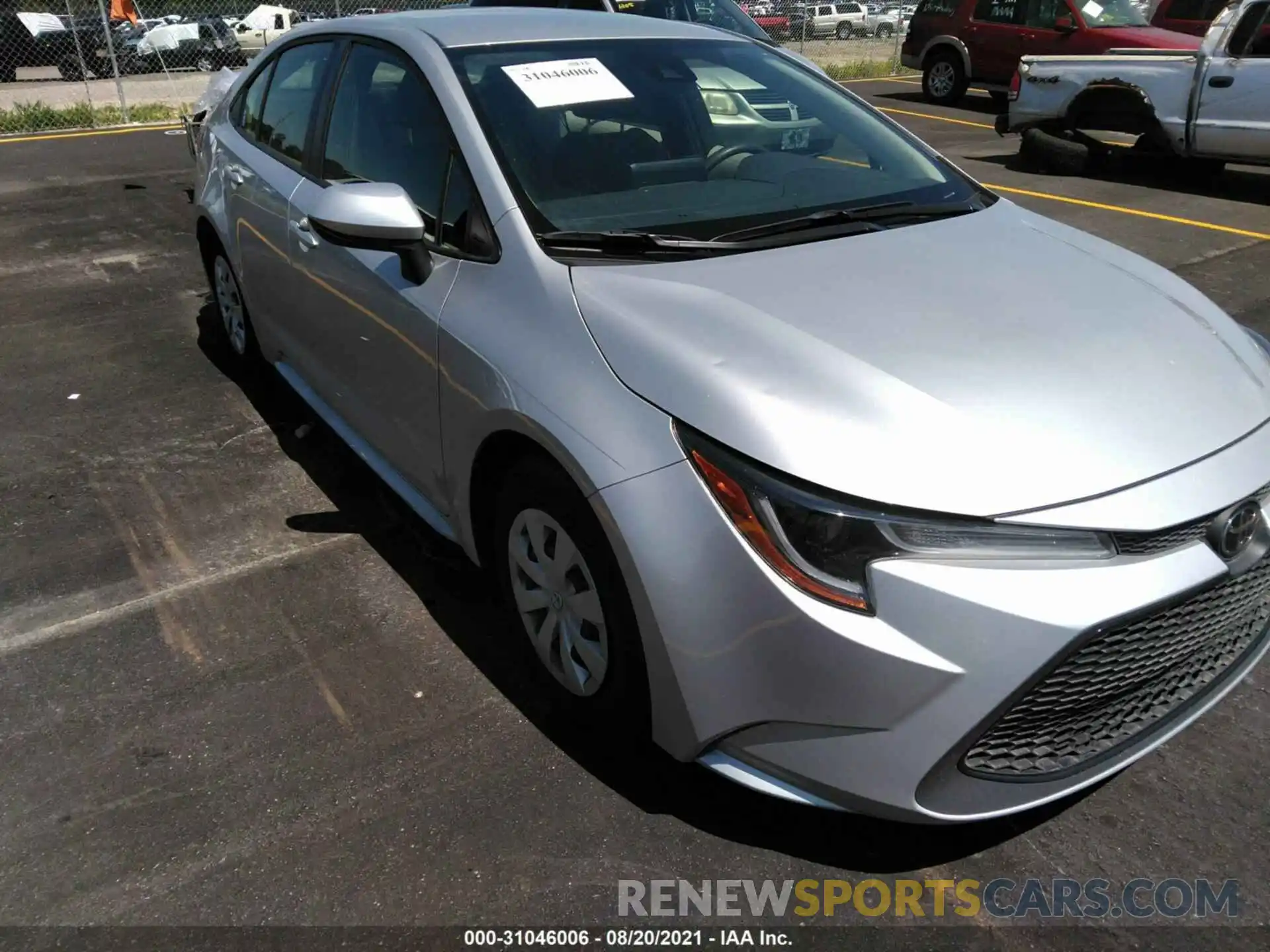 1 Photograph of a damaged car JTDDPMAE4MJ168870 TOYOTA COROLLA 2021