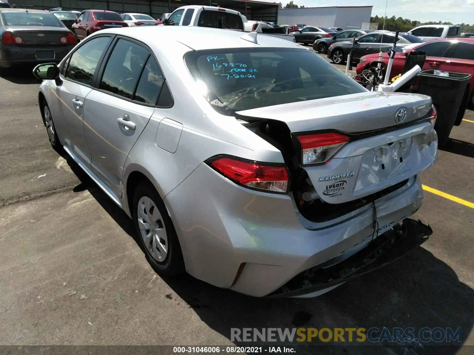 3 Photograph of a damaged car JTDDPMAE4MJ168870 TOYOTA COROLLA 2021