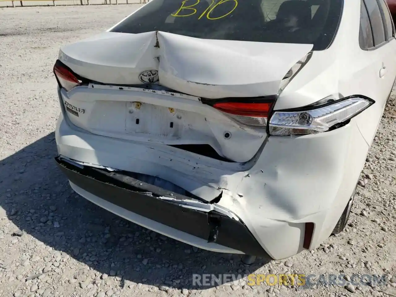 9 Photograph of a damaged car JTDDPMAE5MJ120696 TOYOTA COROLLA 2021