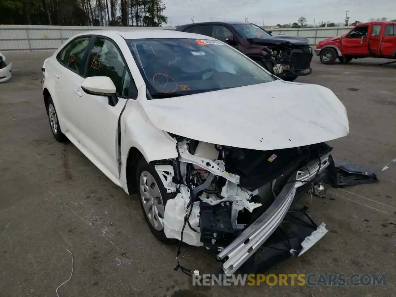 1 Photograph of a damaged car JTDDPMAE5MJ173396 TOYOTA COROLLA 2021