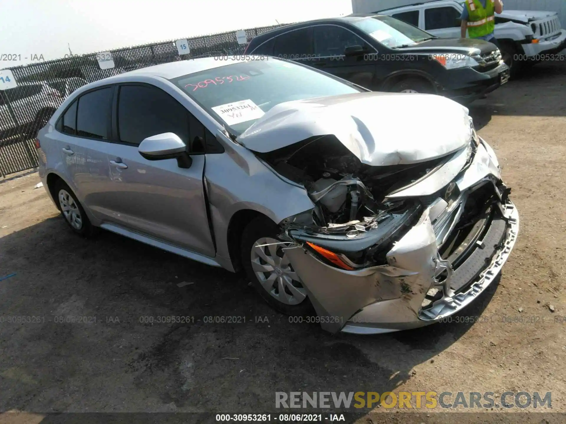 1 Photograph of a damaged car JTDDPMAE6MJ120853 TOYOTA COROLLA 2021