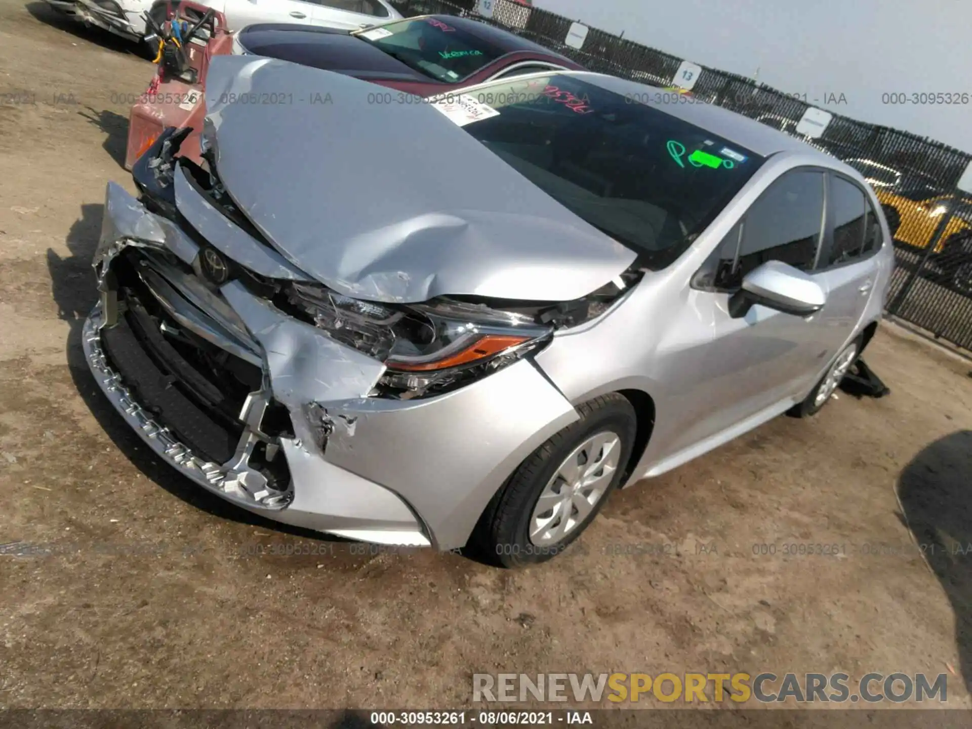 2 Photograph of a damaged car JTDDPMAE6MJ120853 TOYOTA COROLLA 2021