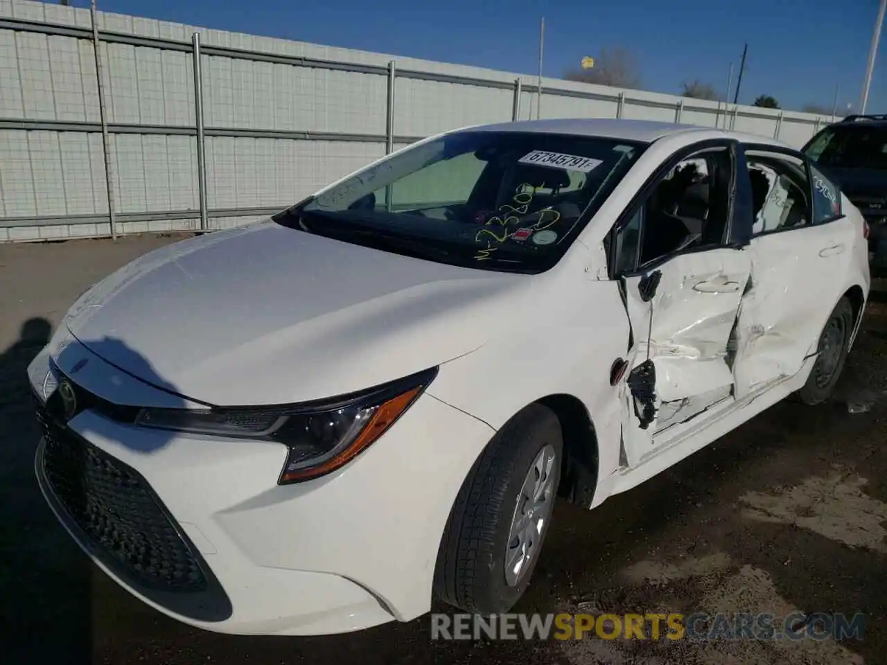 2 Photograph of a damaged car JTDDPMAE7MJ122319 TOYOTA COROLLA 2021