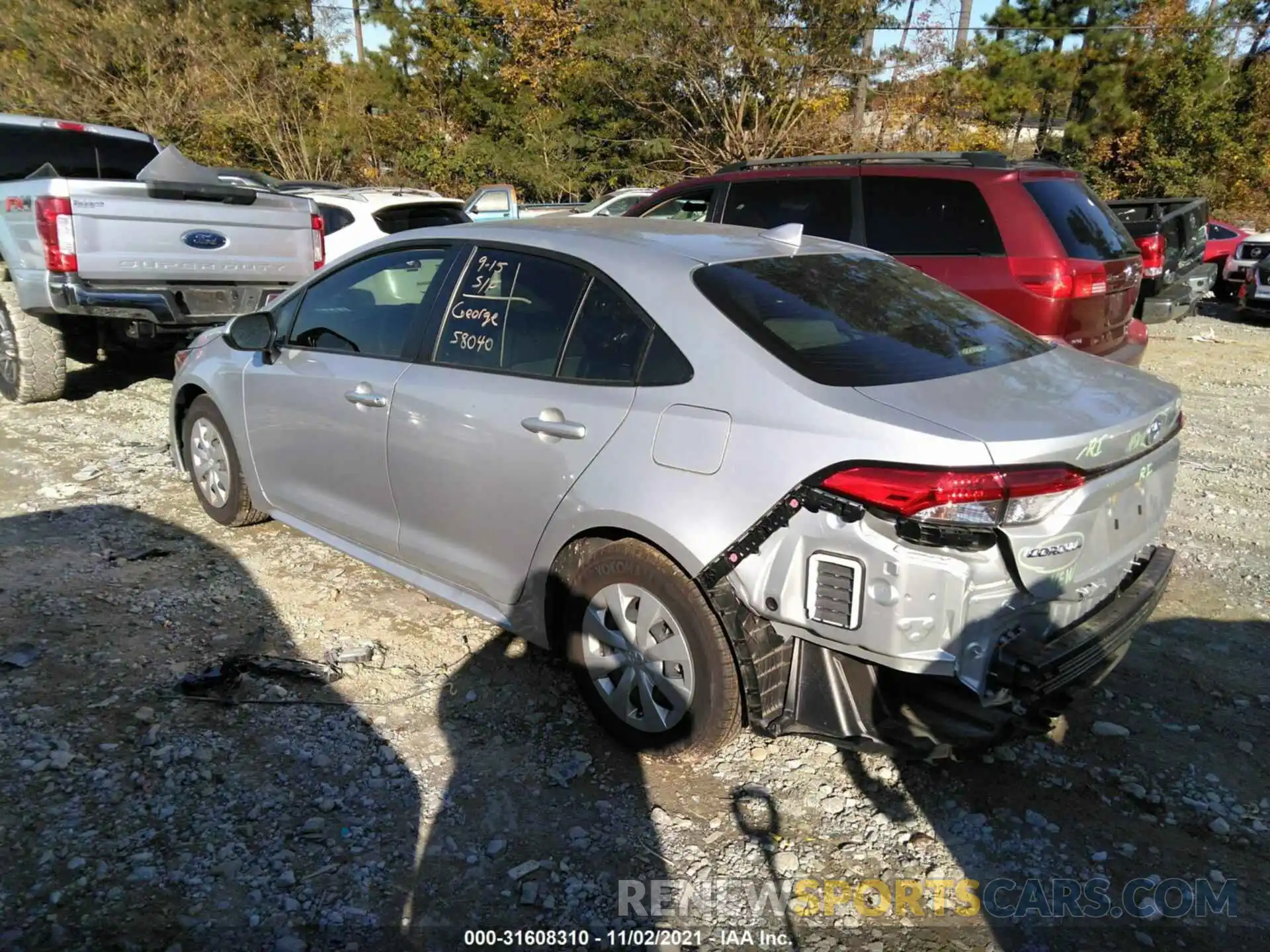 3 Photograph of a damaged car JTDDPMAE8MJ136004 TOYOTA COROLLA 2021