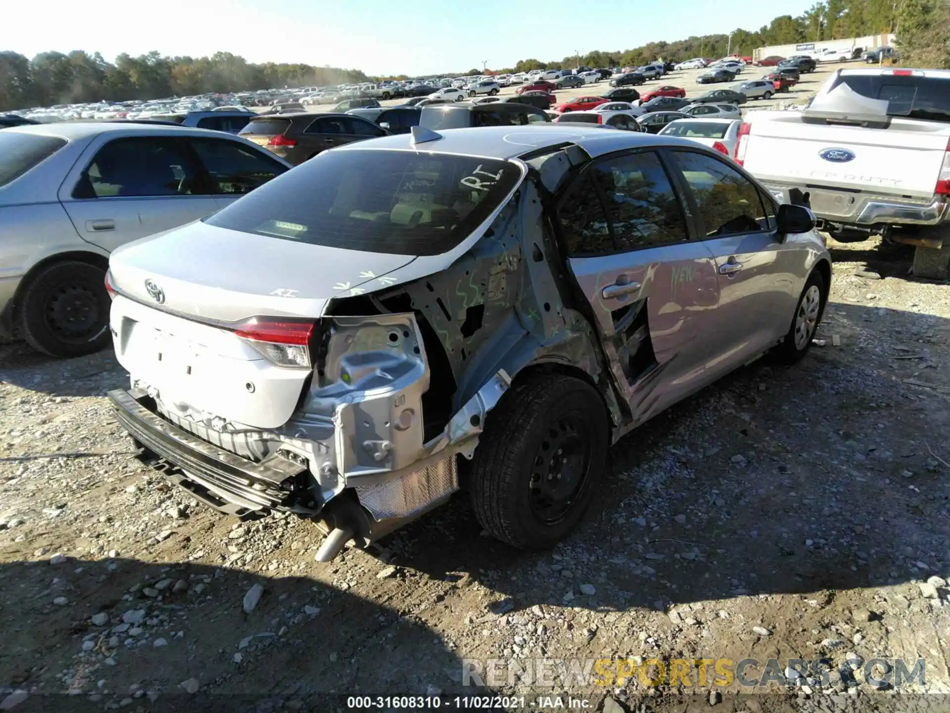 4 Photograph of a damaged car JTDDPMAE8MJ136004 TOYOTA COROLLA 2021